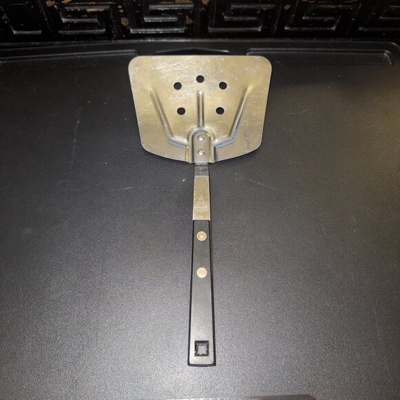 HOUSEHOLD Stainless Steel USA Spatula Turner Flipper 10" Wood Handle - Picture 13 of 16